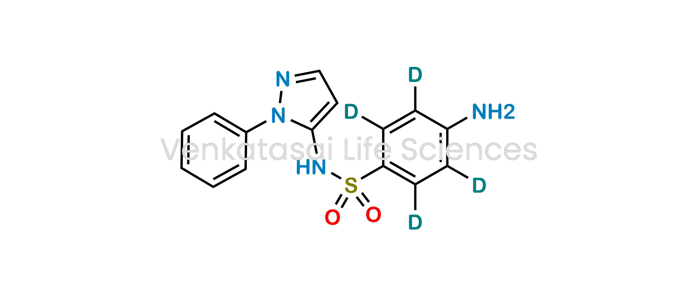 4-amino-N-(1-phenyl-1H-pyrazol-5-yl)benzene-2,3,5,6-d4-sulfonamide