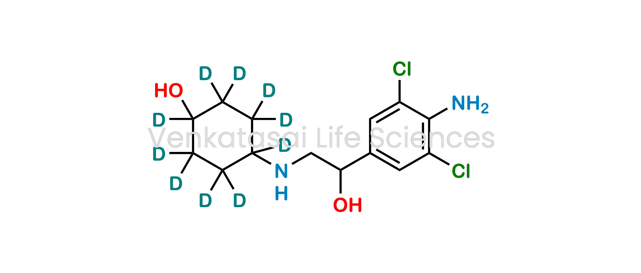 4-Amino-3,5-dichloro-?-[[(4-hydroxycyclohexyl-d10)amino]methyl]benzenemethanol