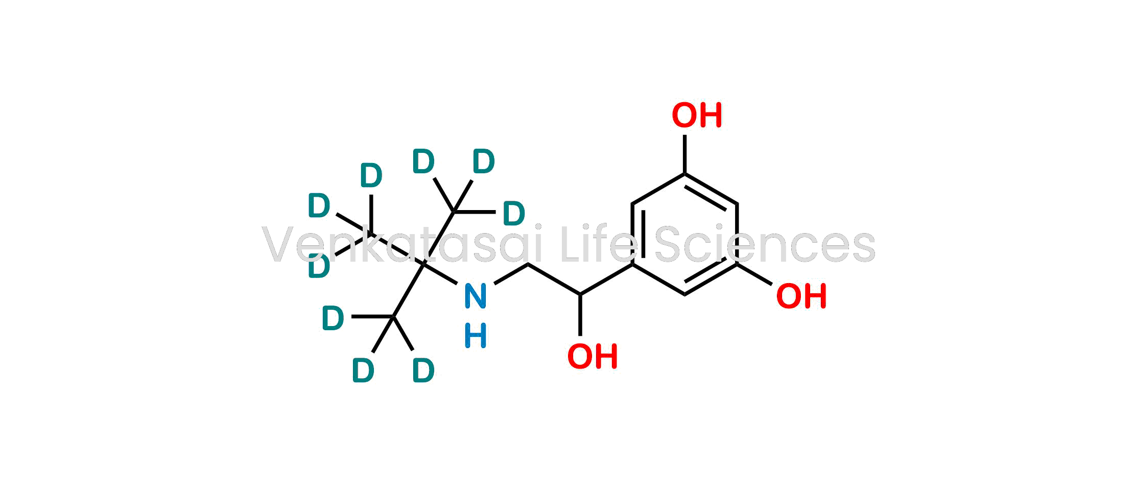 5-(1-hydroxy-2-((2-(methyl-d3)propan-2-yl-1,1,1,3,3,3-d6)amino)ethyl)benzene-1,3-diol