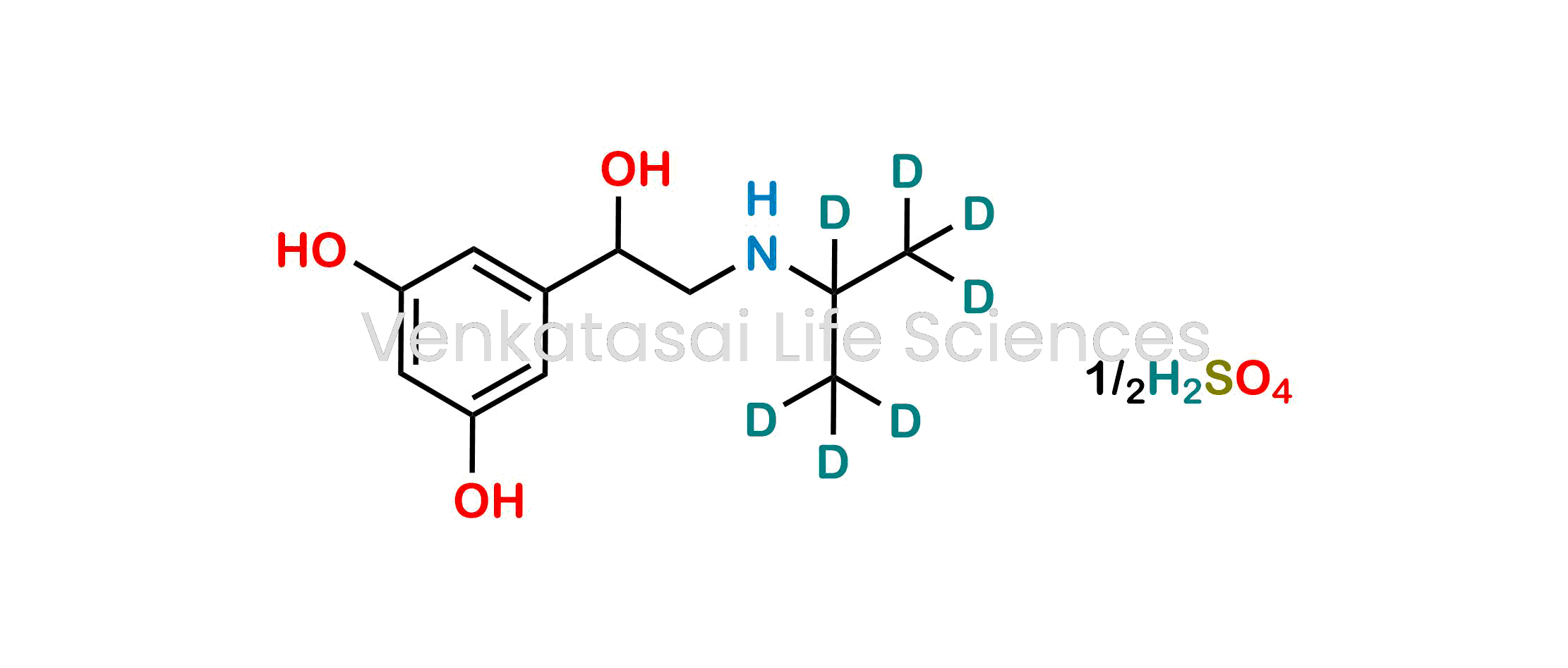 5-[1-Hydroxy-2-[(1-methylethyl-d7)amino]ethyl]-1,3-benzenediol Sulfate; 3,5-Dihydroxy-?-[(isopropylamino-d7)methyl]benzyl Alcohol Sulfate