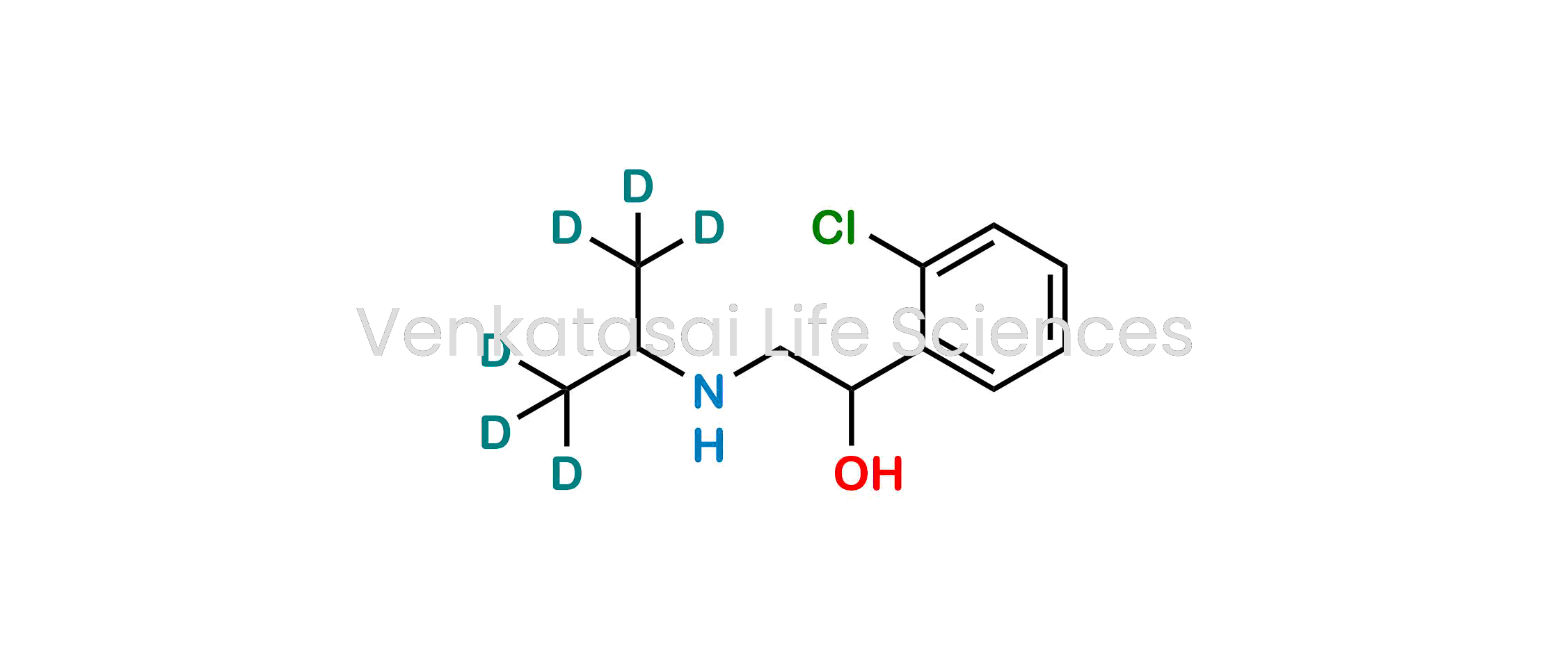 1-(2-chlorophenyl)-2-(1,1,1,3,3,3-hexadeuteriopropan-2-ylamino)ethanol
