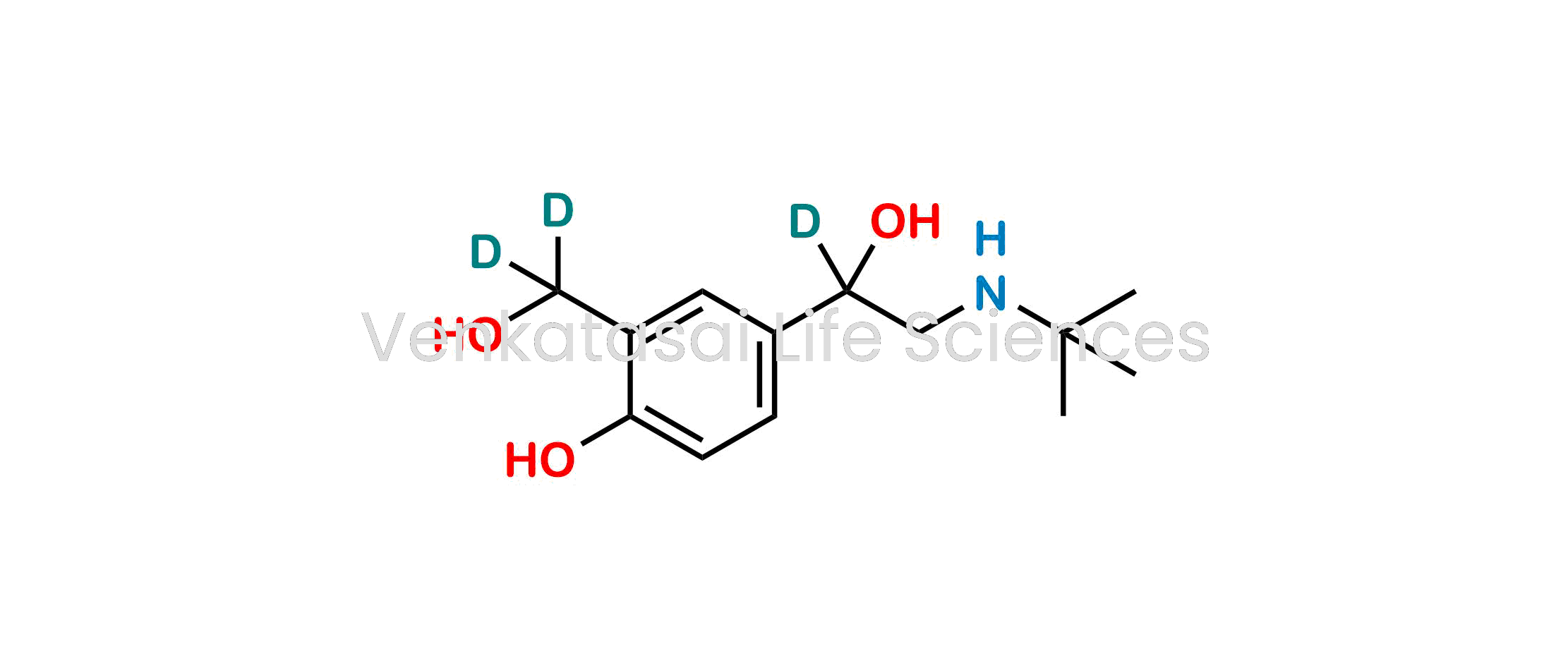 4-[2-(Tert-butylamino)-1-deuterio-1-hydroxyethyl]-2-[dideuterio(hydroxy)methyl]phenol