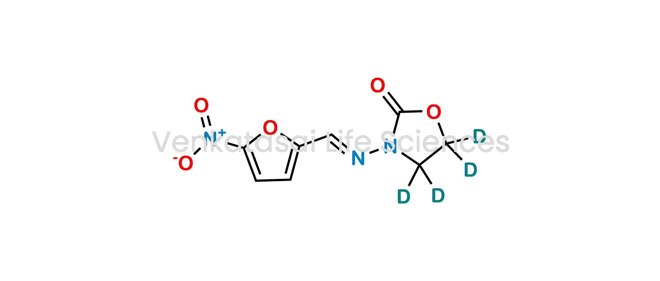 3-[[(5-Nitro-2-furanyl)methylene]amino]-2-oxazolidinone-d4; 3-[(5-Nitrofurfurylidene)amino]-2-oxazolidinone-d4