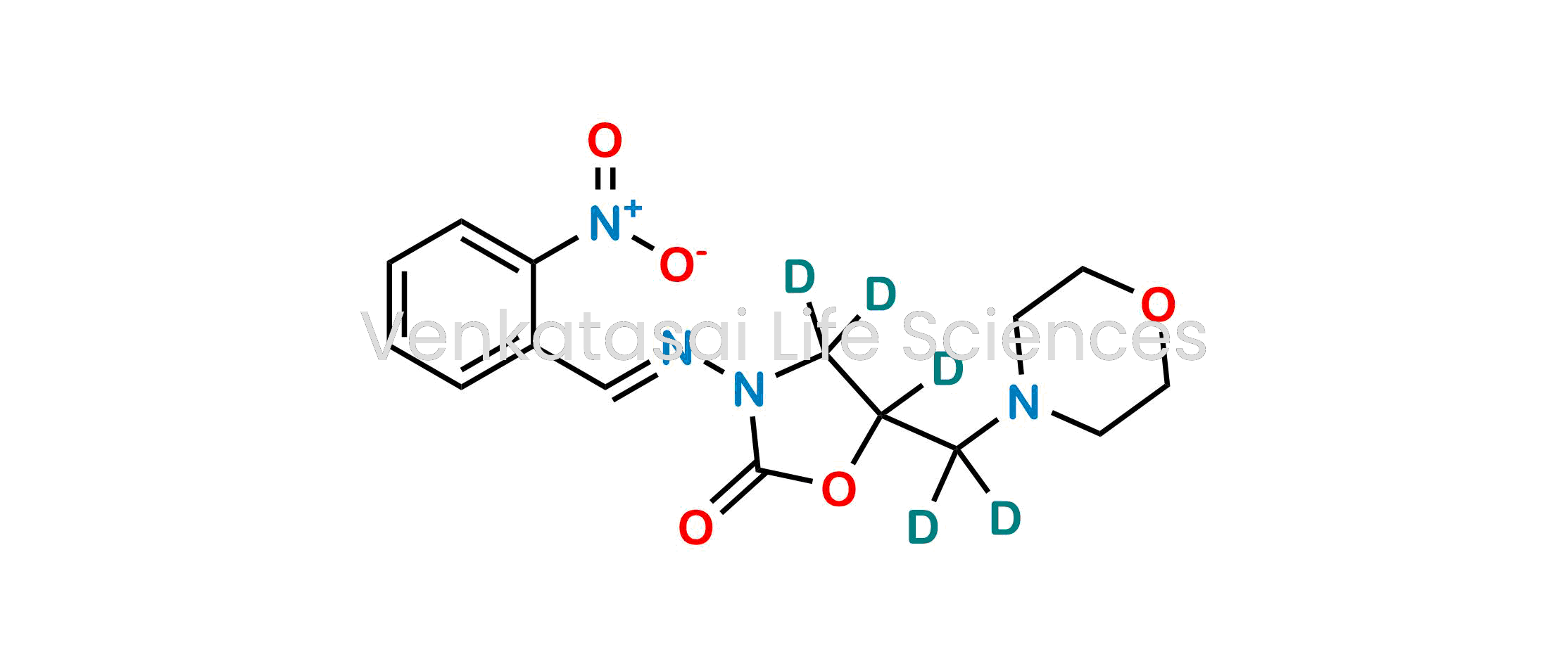 4,4,5-Trideuterio-5-(dideuterio-morpholin-4-ylmethyl)-3-[(2-nitrophenyl)methylideneamino]-1,3-oxazolidin-2-one