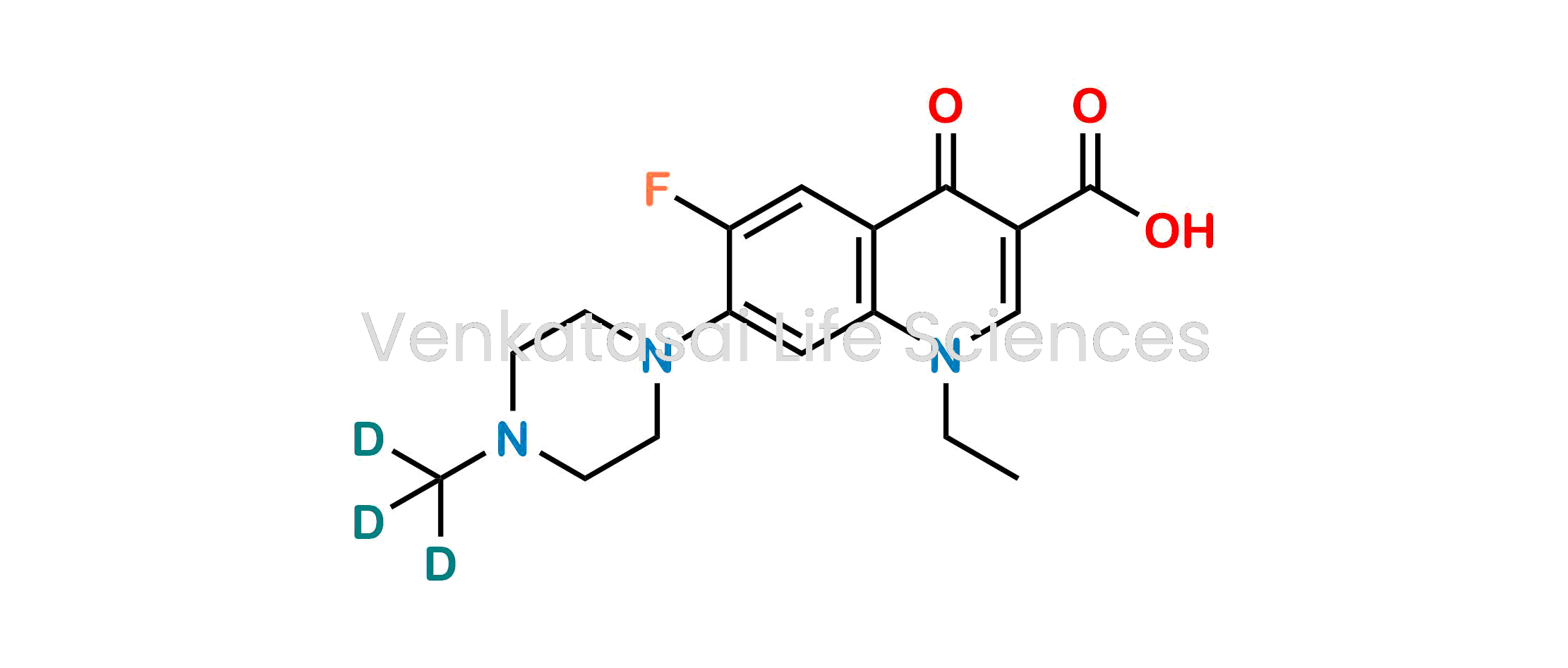 1-Ethyl-6-fluoro-7-(4-(methyl-d3)piperazin-1-yl)-4-oxo-1,4-dihydroquinoline-3-carboxylic acid