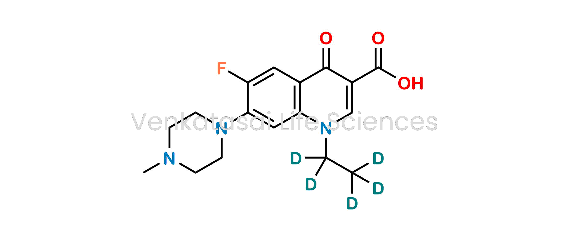 1-(Ethyl-d5)-6-fluoro-7-(4-methylpiperazin-1-yl)-4-oxo-1,4-dihydroquinoline-3-carboxylic acid