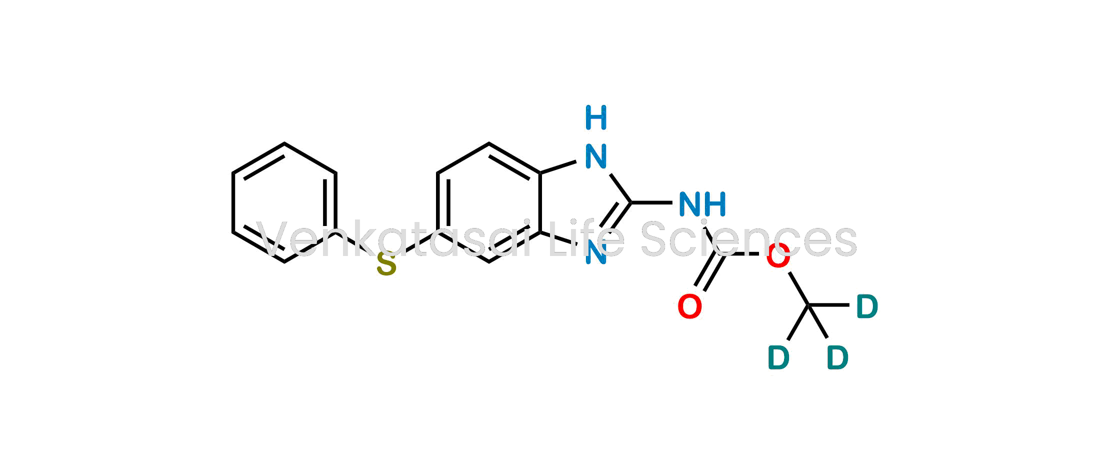 2-[(Methoxy-d3)carbonylamino]-5-(phenylthio)benzimidazole