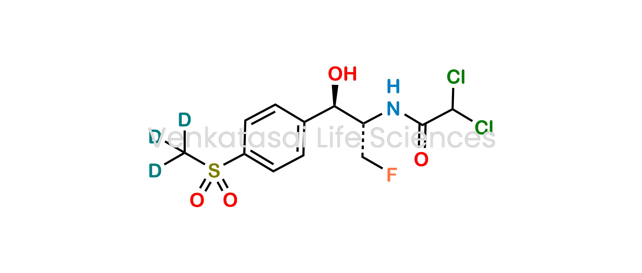 2,2-dichloro-N-((1R,2S)-3-fluoro-1-hydroxy-1-(4-((methyl-d3)sulfonyl)phenyl)propan-2-yl)acetamide