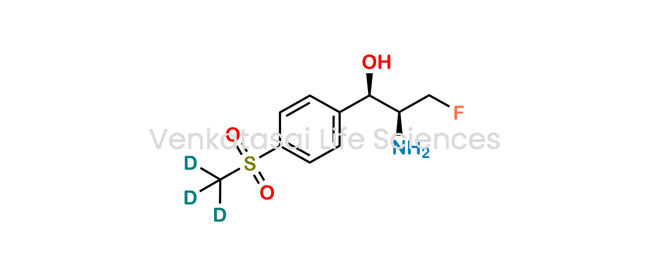 (1R,2S)-2-amino-3-fluoro-1-(4-(methylsulfonyl)phenyl)propan-1-ol-D3