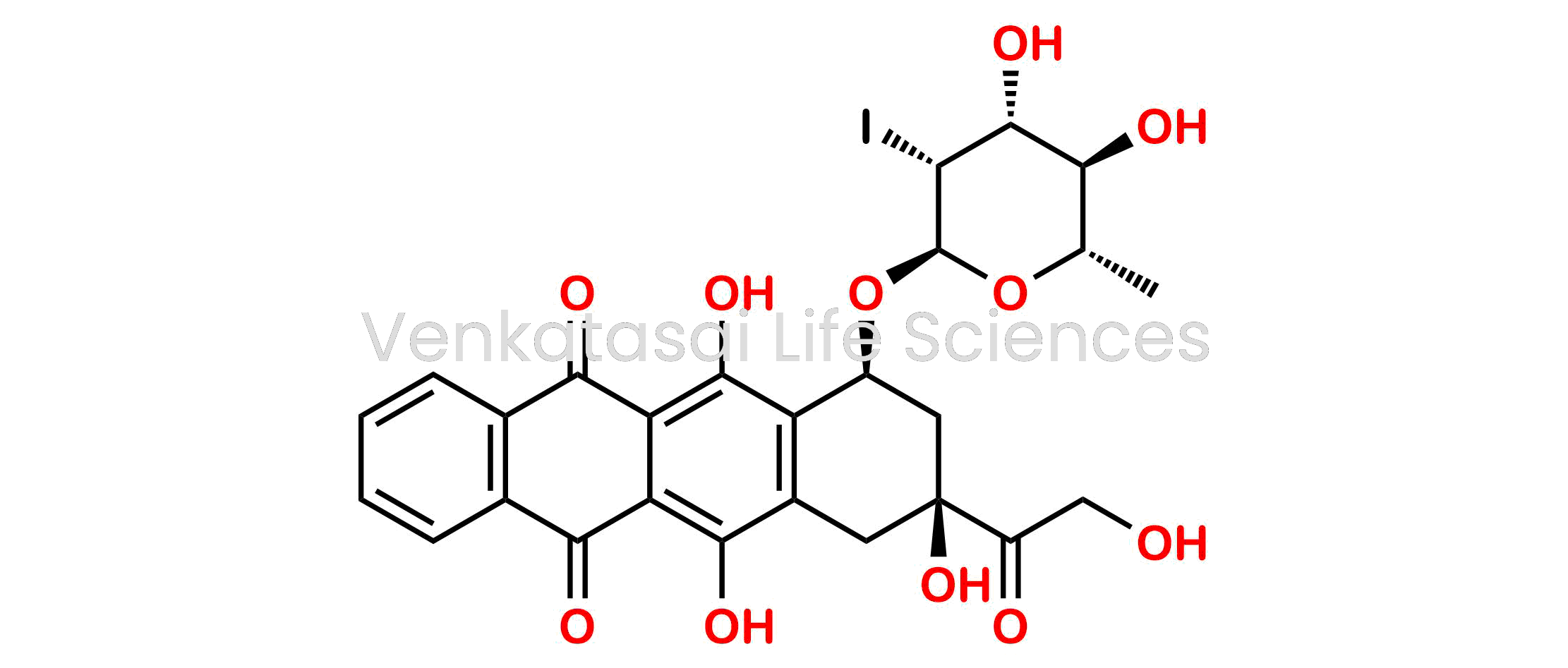 (7S,9S)-7-(((2R,3R,4R,5R,6S)-4,5-dihydroxy-3-iodo-6-methyltetrahydro-2H-pyran-2-yl)oxy)-6,9,11-trihydroxy-9-(2-hydroxyacetyl)-7,8,9,10-tetrahydrotetracene-5,12-dione