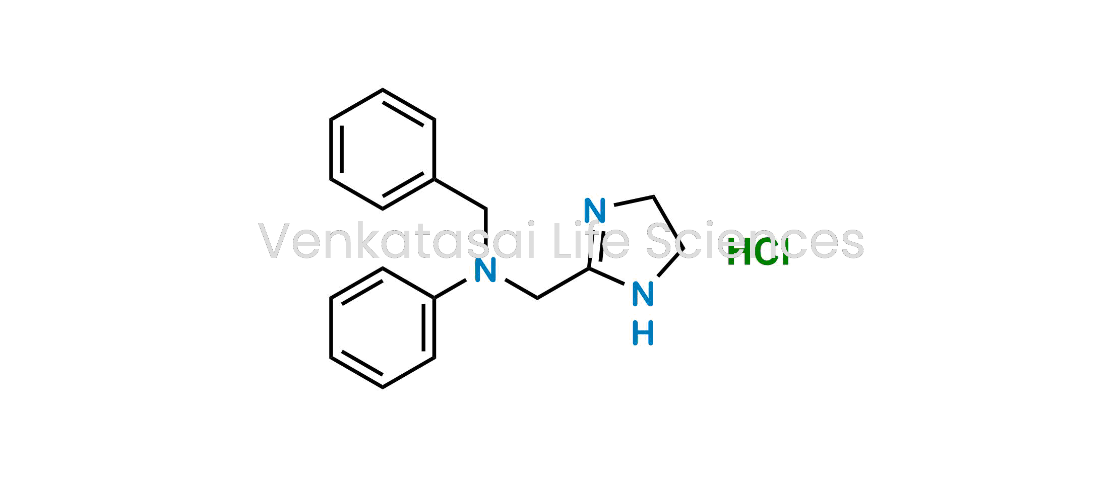 N-benzyl-N-[(4,5-dihydro-1H-imidazol-2-yl)methyl]aniline hydrochloride (as per EP) ; 1H-Imidazole-2-methanamine, 4,5-dihydro-N-phenyl-N-(phenylmethyl)- hydrochloride (as per USP)