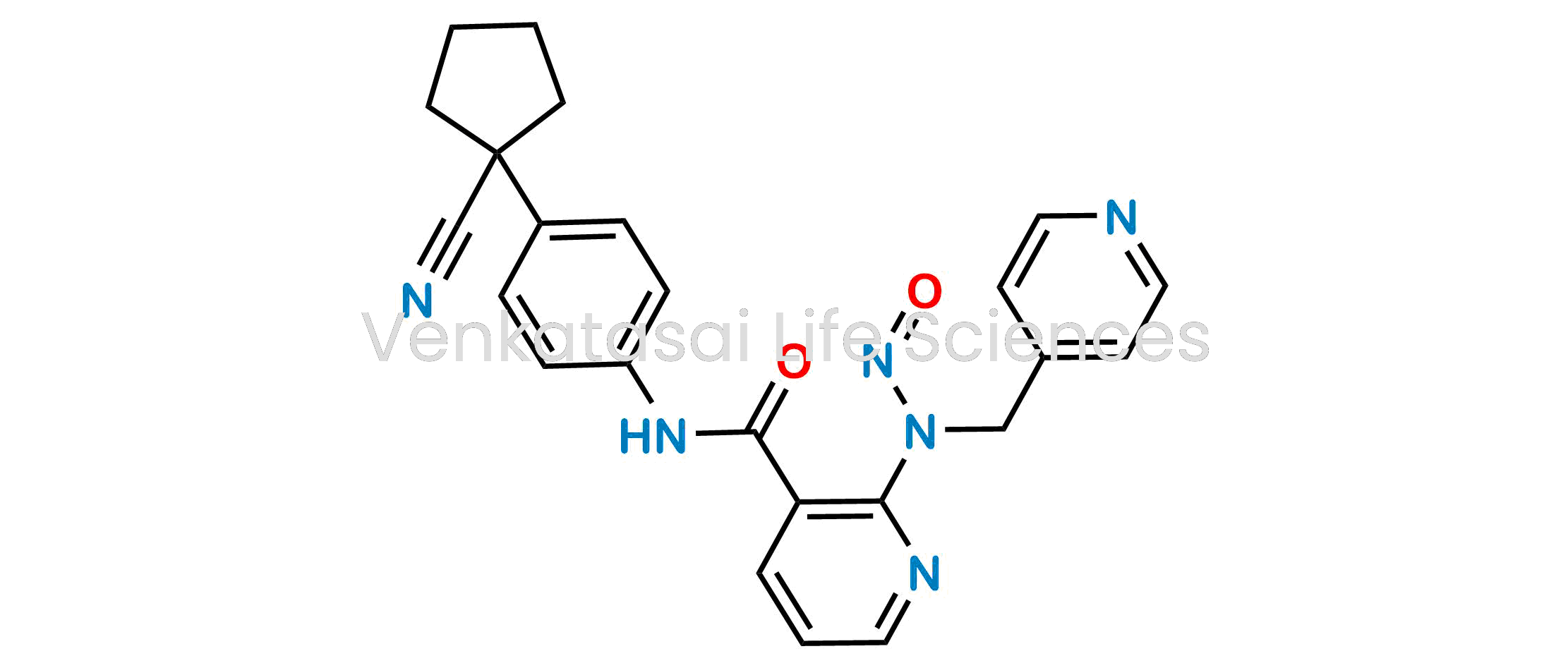 N-(4-(1-Cyanocyclopentyl)phenyl)-2-(nitroso(pyridin-4-ylmethyl)amino)nicotinamide