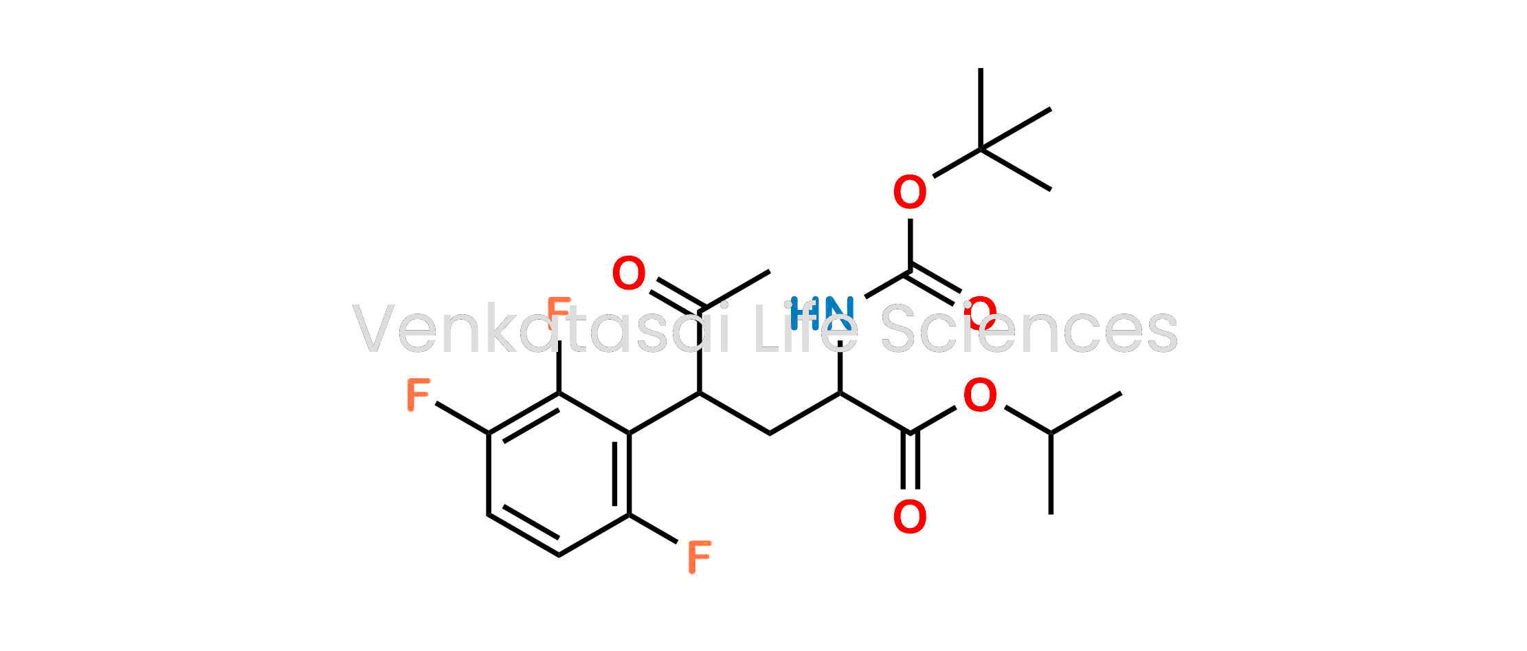 Isopropyl 2-((tert-butoxycarbonyl)amino)-5-oxo-4-(2,3,6-trifluorophenyl)hexanoate